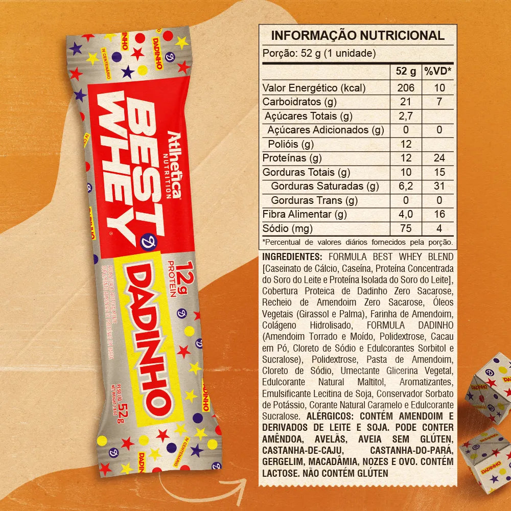 Best Whey Bar 12g Protein Dadinho