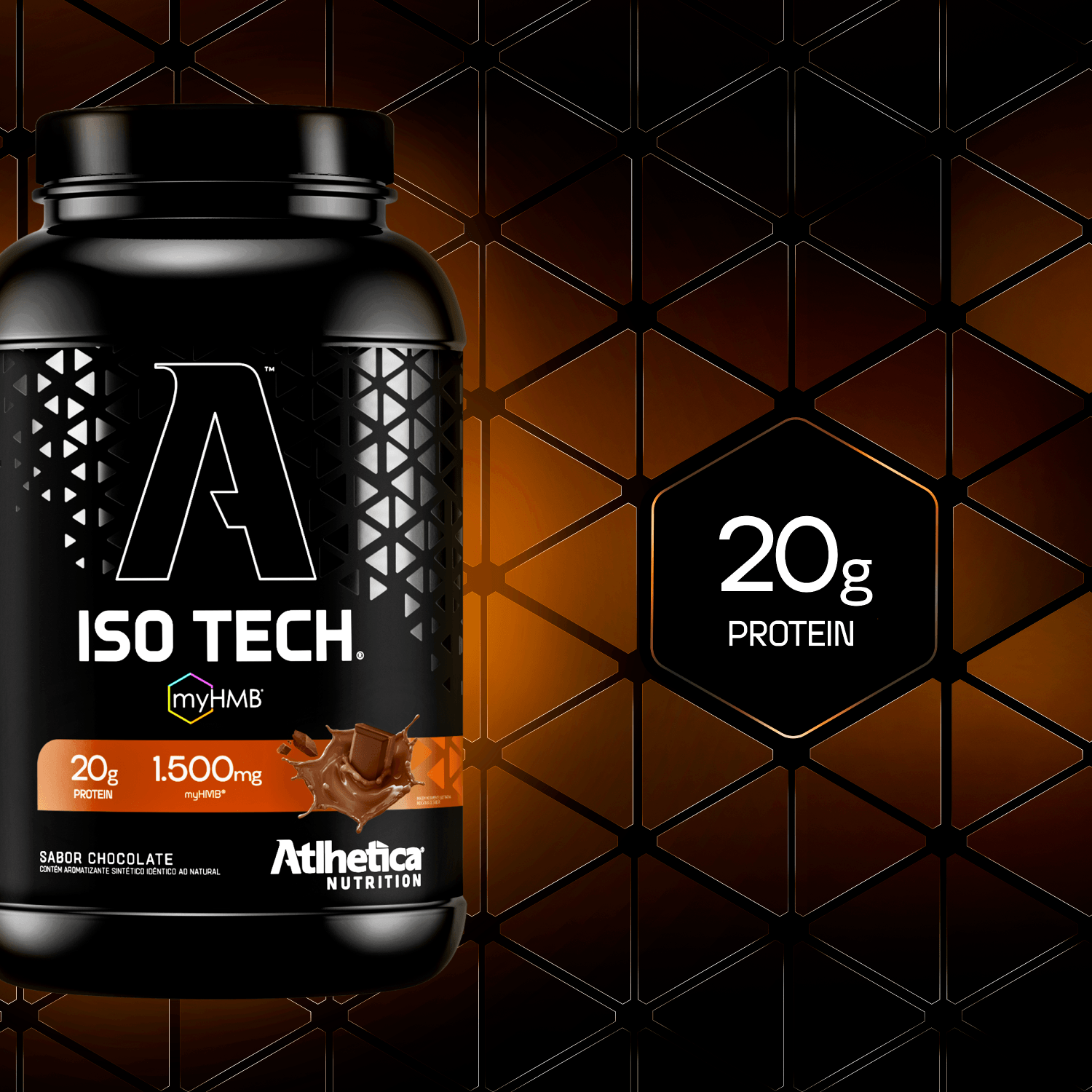 Whey ISO Tech (WPI+WPH) com myHMB 900g - Chocolate