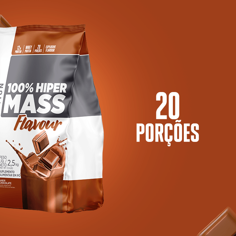100% Hiper Mass Flavour 2,5kg Chocolate