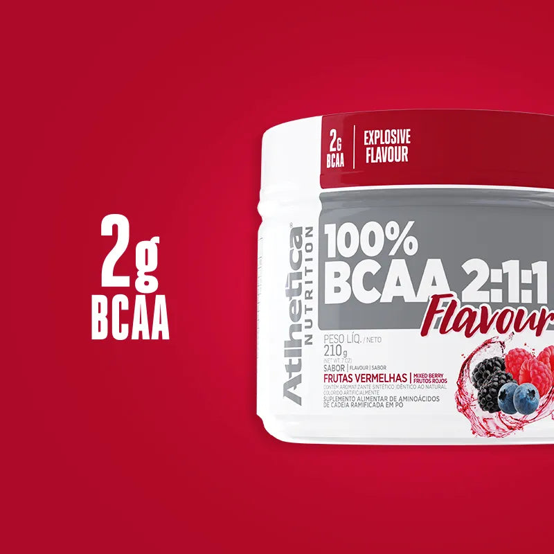 100% BCAA Flavour 210g - Frutas Vermelhas