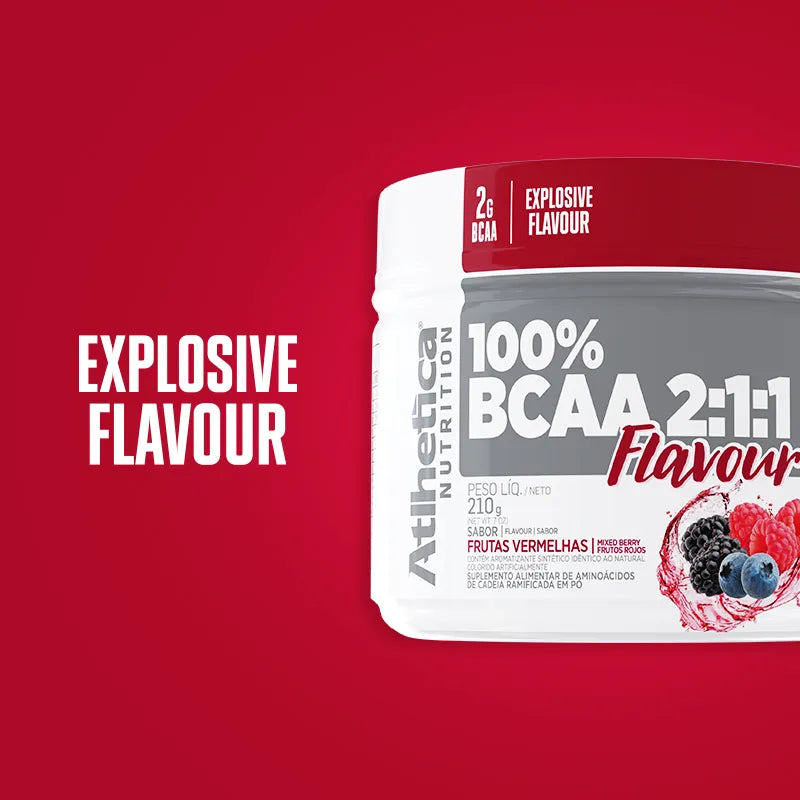 100% BCAA Flavour 210g - Frutas Vermelhas