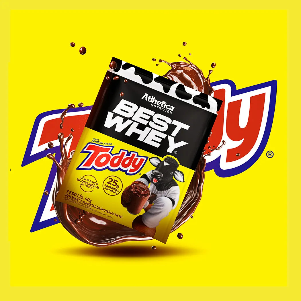 Best Whey Protein Achocolatado Toddy - 15 Sachês de 40g