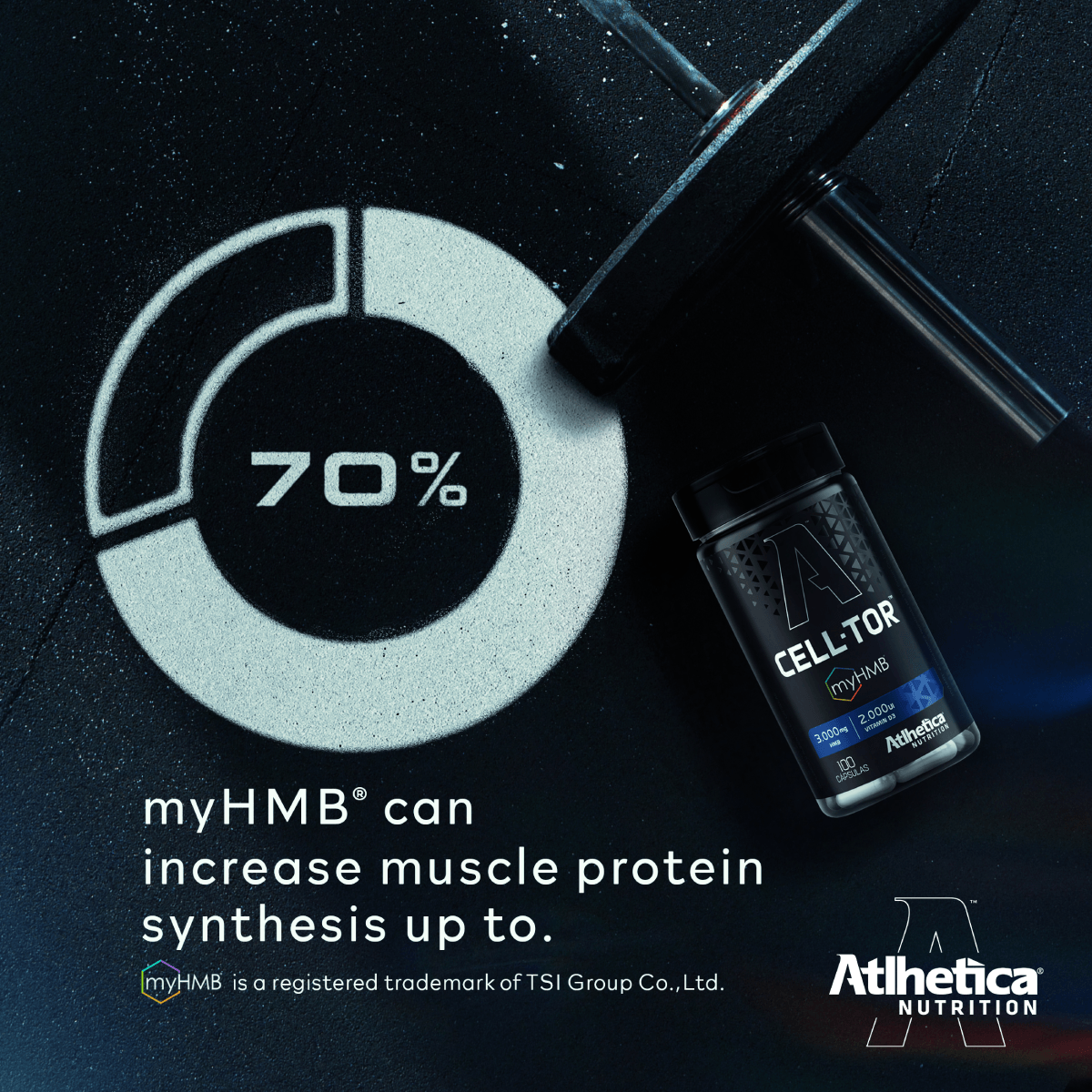 Suplemento Cell-Tor (myHMB + VIT D) - 100 Cápsulas