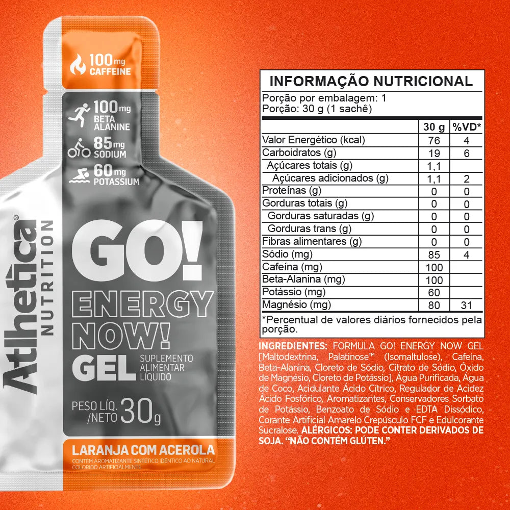 Go! Energy Now Gel Laranja com Acerola