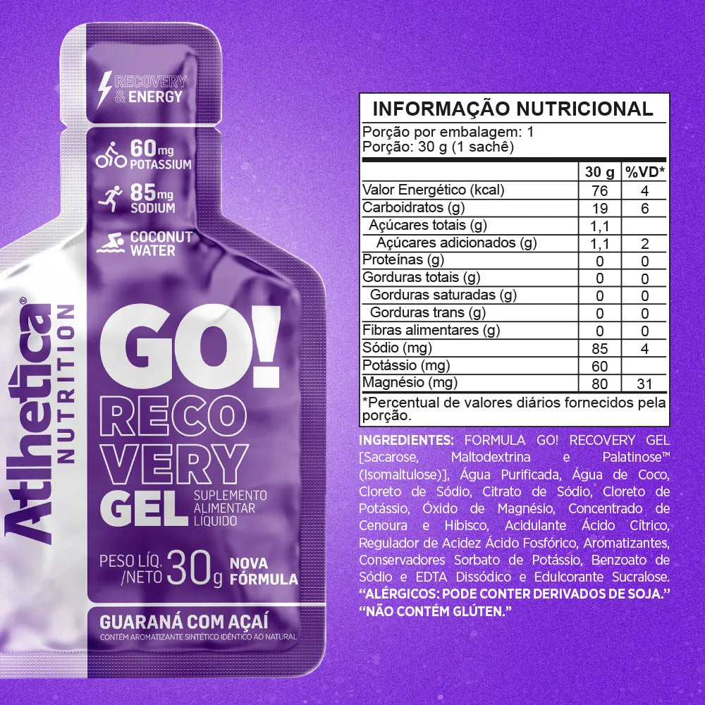 Go! Recovery Gel Guaraná com Açaí