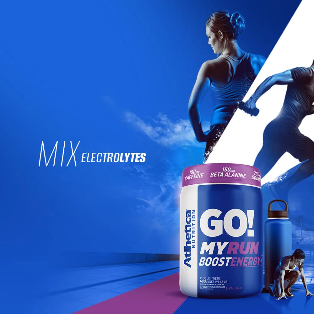 Suplemento Go! My Run Boost Energy+ 680g - Uva