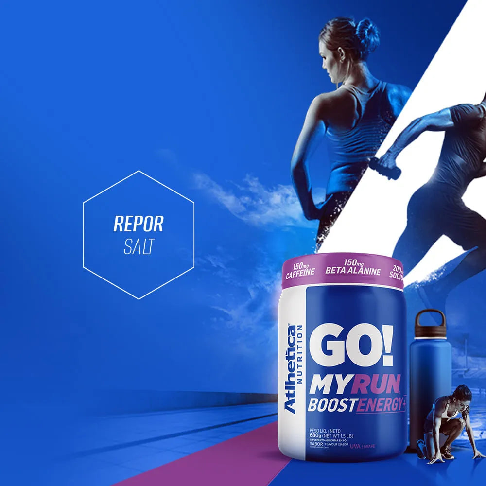 Suplemento Go! My Run Boost Energy+ 680g - Uva