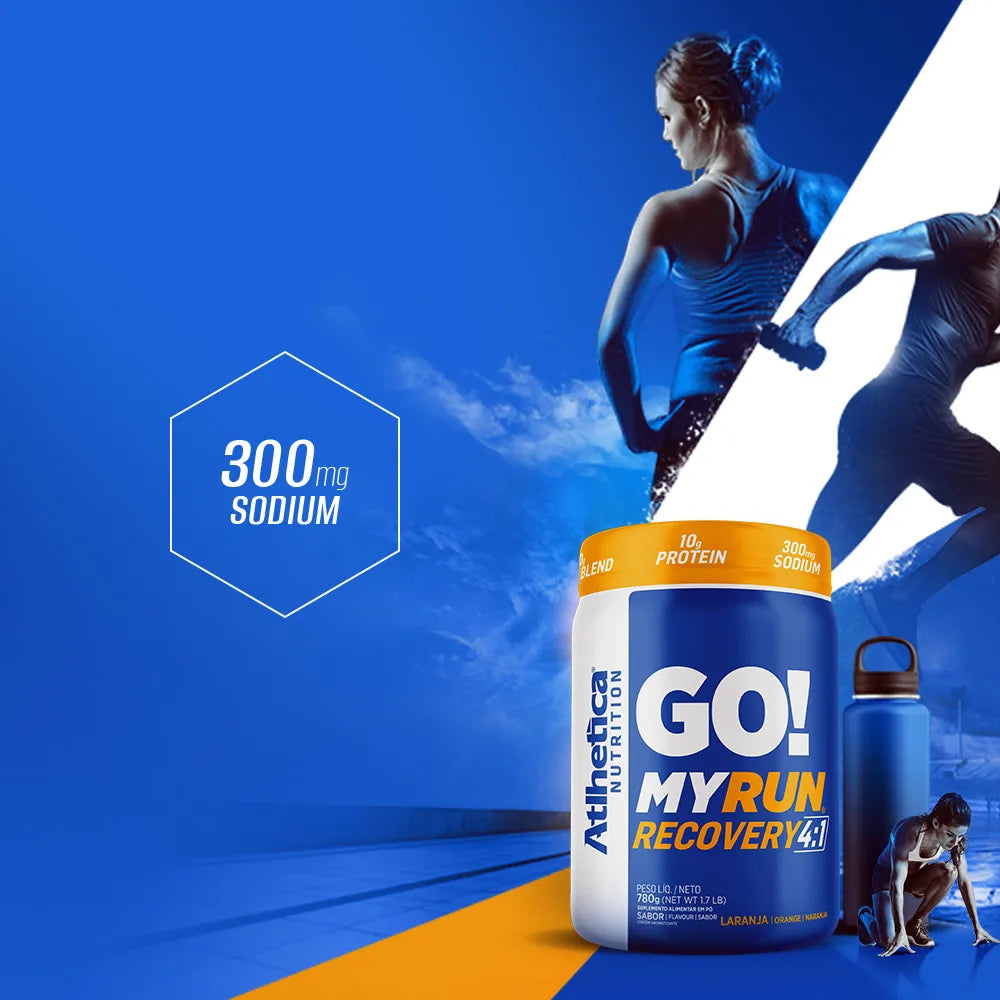 Suplemento Go! My Run Recovery 4:1 640g - Laranja