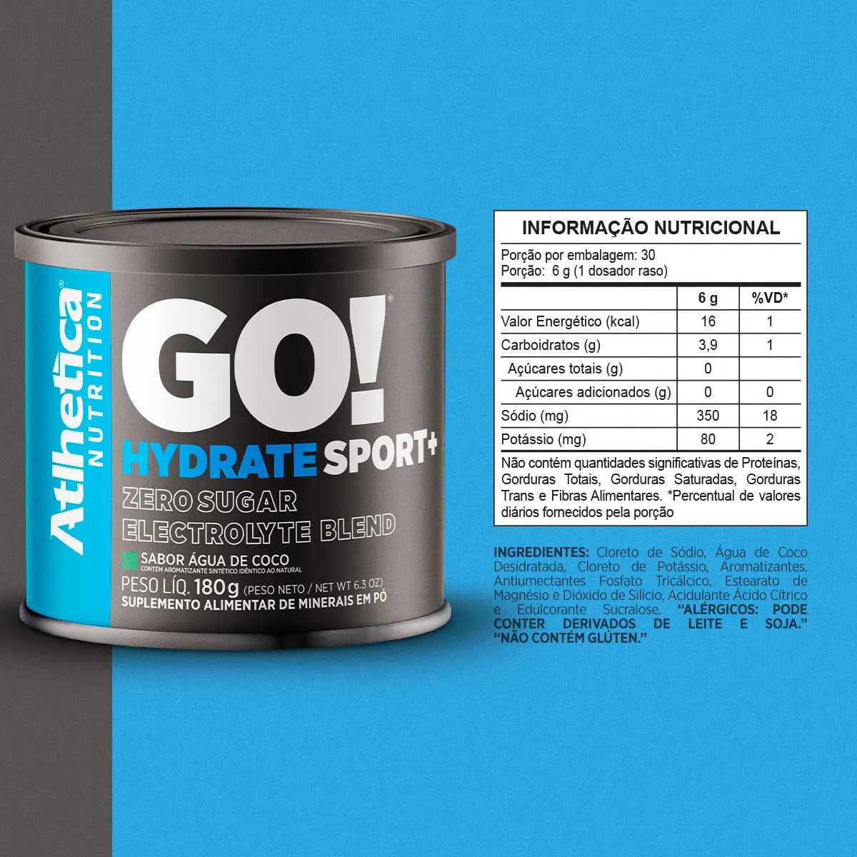 GO! Hydrate Sport+ Água de Coco (180g)