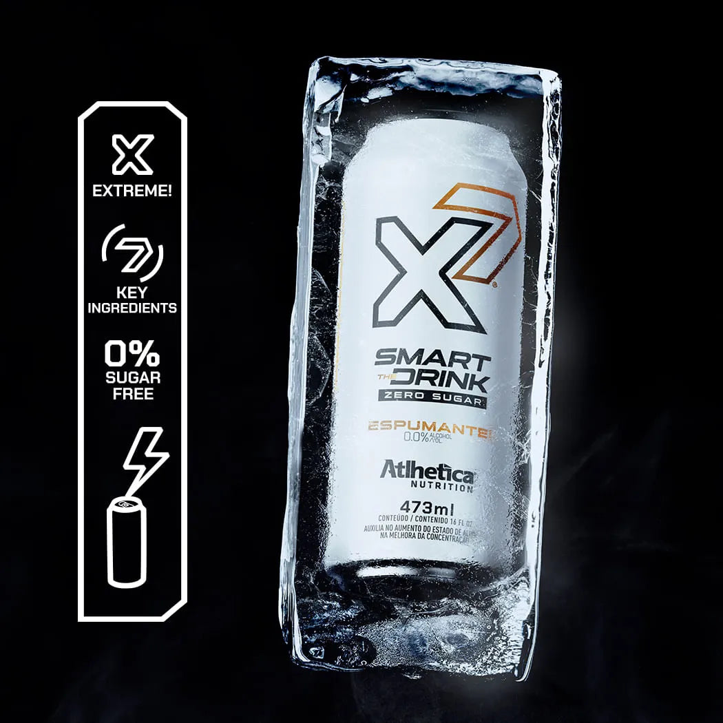 Energético X7 Smart The Drink Pack com 06 unidades de 473ml - Espumante