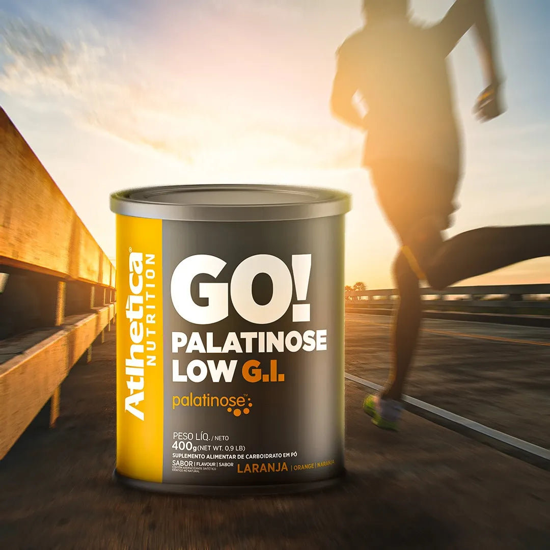 Palatinose Go! Low G.I Lata com 400g - Laranja