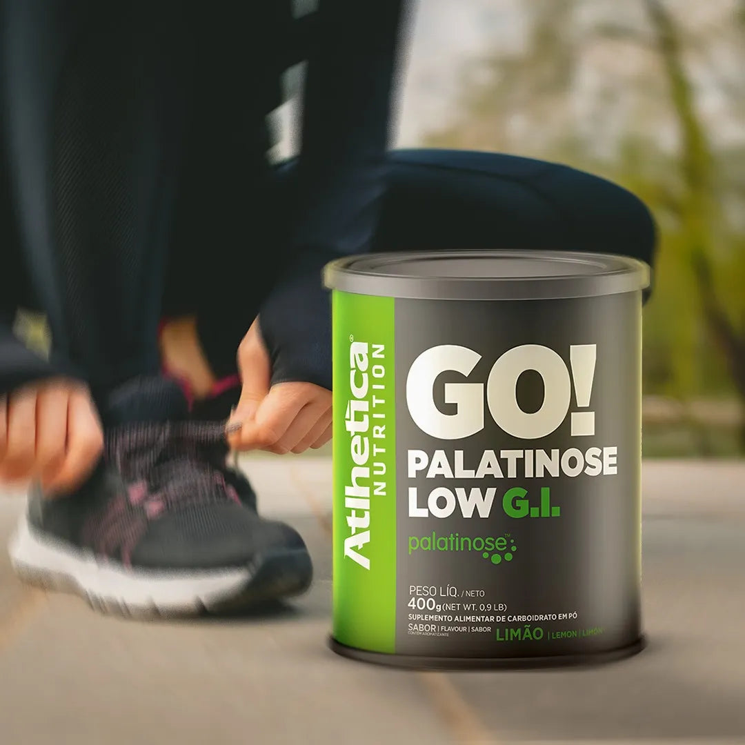 Palatinose Go! Low G.I Lata com 400g - Limão