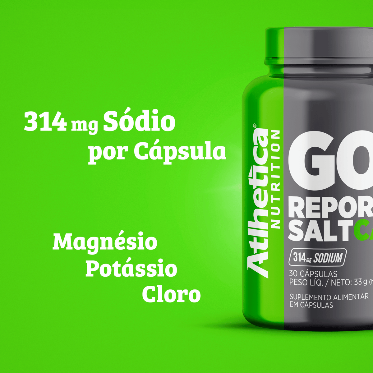 Suplemento Go! Repor Salt - 30 Cápsulas