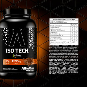 Whey ISO Tech (WPI+WPH) com myHMB 900g - Chocolate