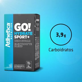 Eletrólitos Go! Hydrate Sport+ Caixa com 20 Sticks de 5,5g - Água de Coco