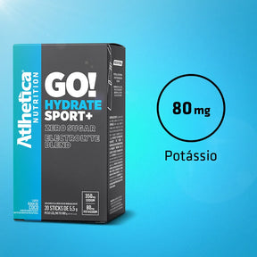 Eletrólitos Go! Hydrate Sport+ Caixa com 20 Sticks de 5,5g - Água de Coco