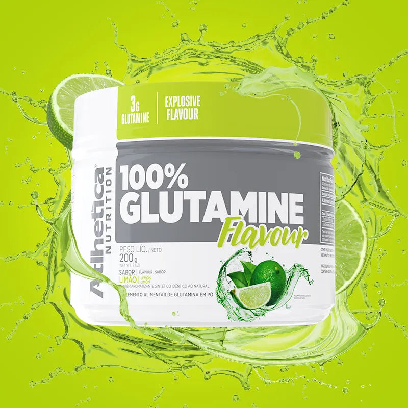 100% Glutamine Flavour 200g -Limão