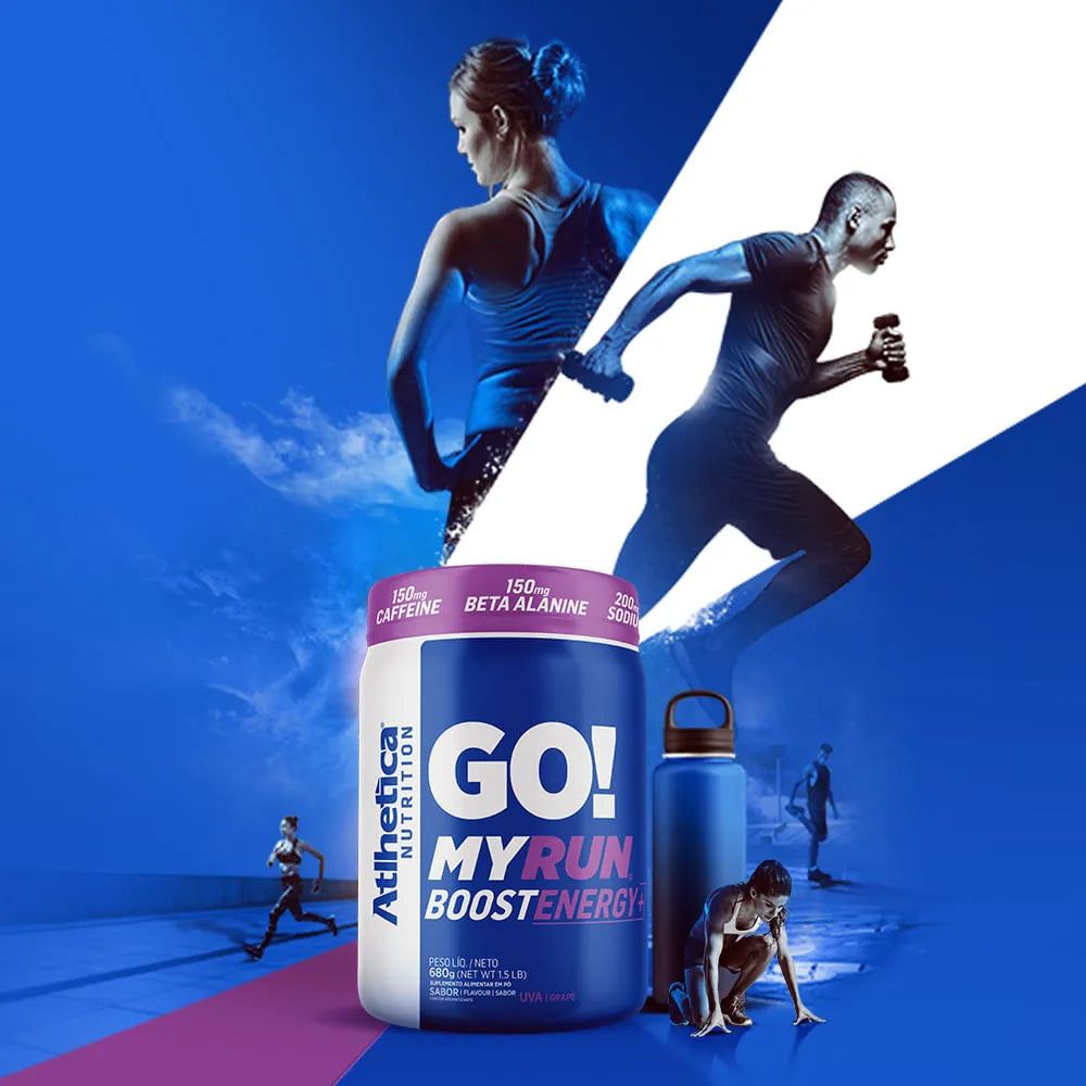 Suplemento Go! My Run Boost Energy+ 680g - Uva