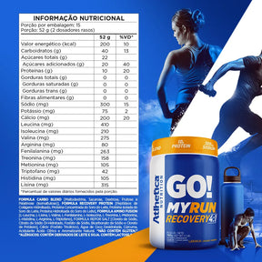 Suplemento Go! My Run Recovery 4:1 640g - Laranja