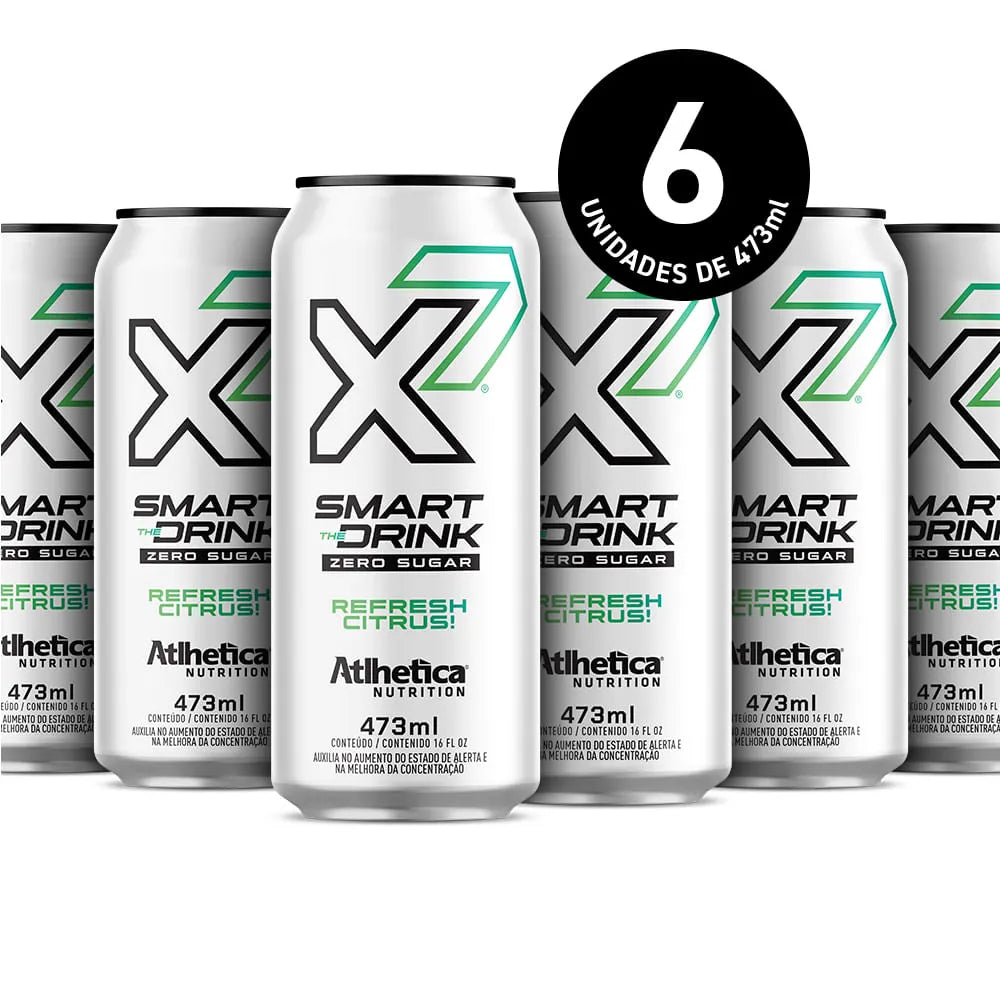 Energético X7 Smart The Drink Pack com 06 unidades de 473ml - Refresh Citrus