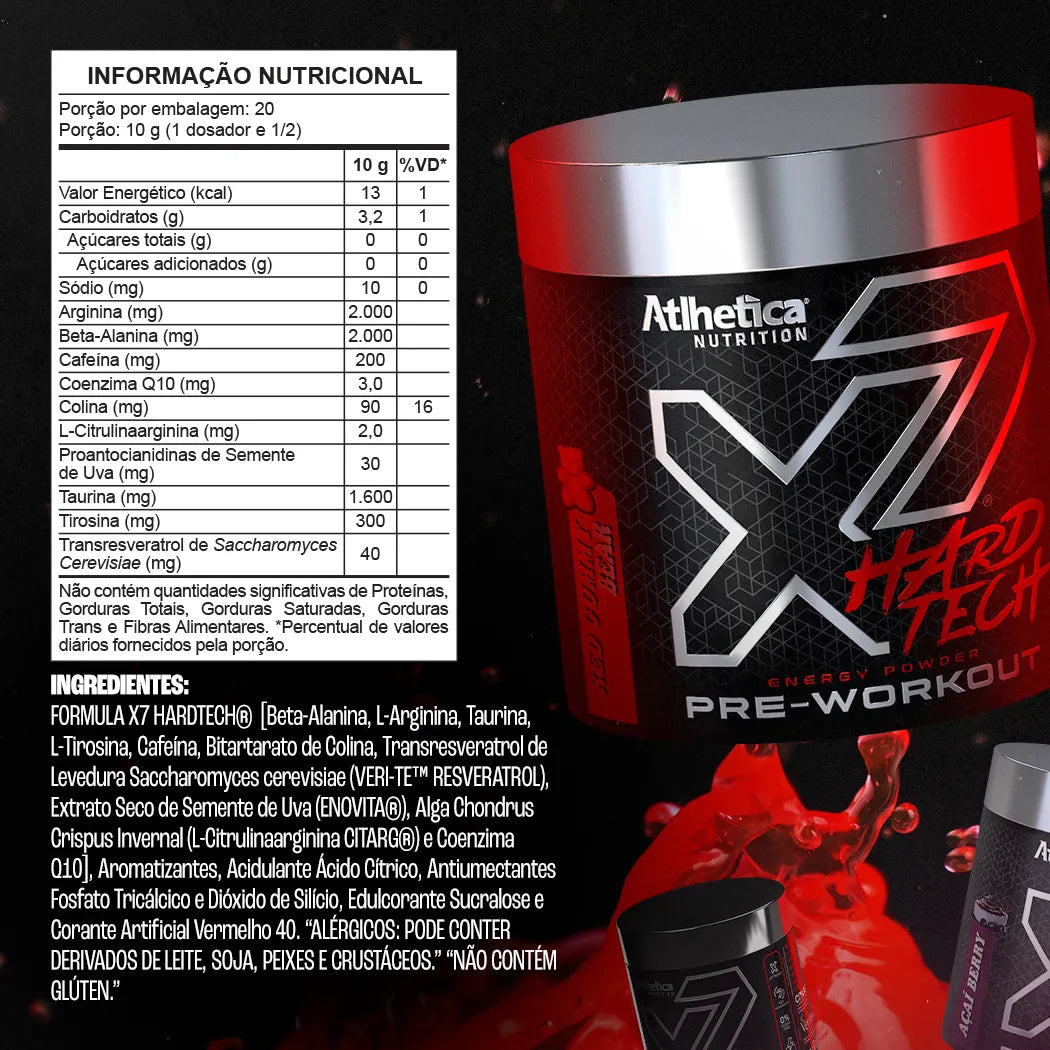 Pré Treino X7 Hard Tech 200g - Gummy Candy