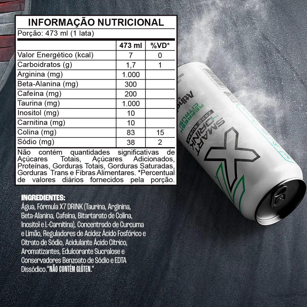 Energético X7 Smart The Drink 473ml - Refresh Citrus