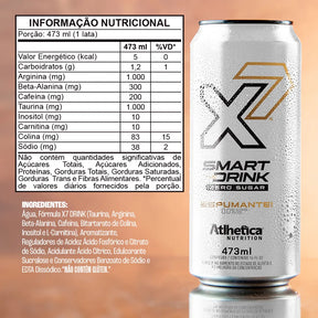Energético X7 Smart The Drink Pack com 04 unidades de 473ml - Sortidos